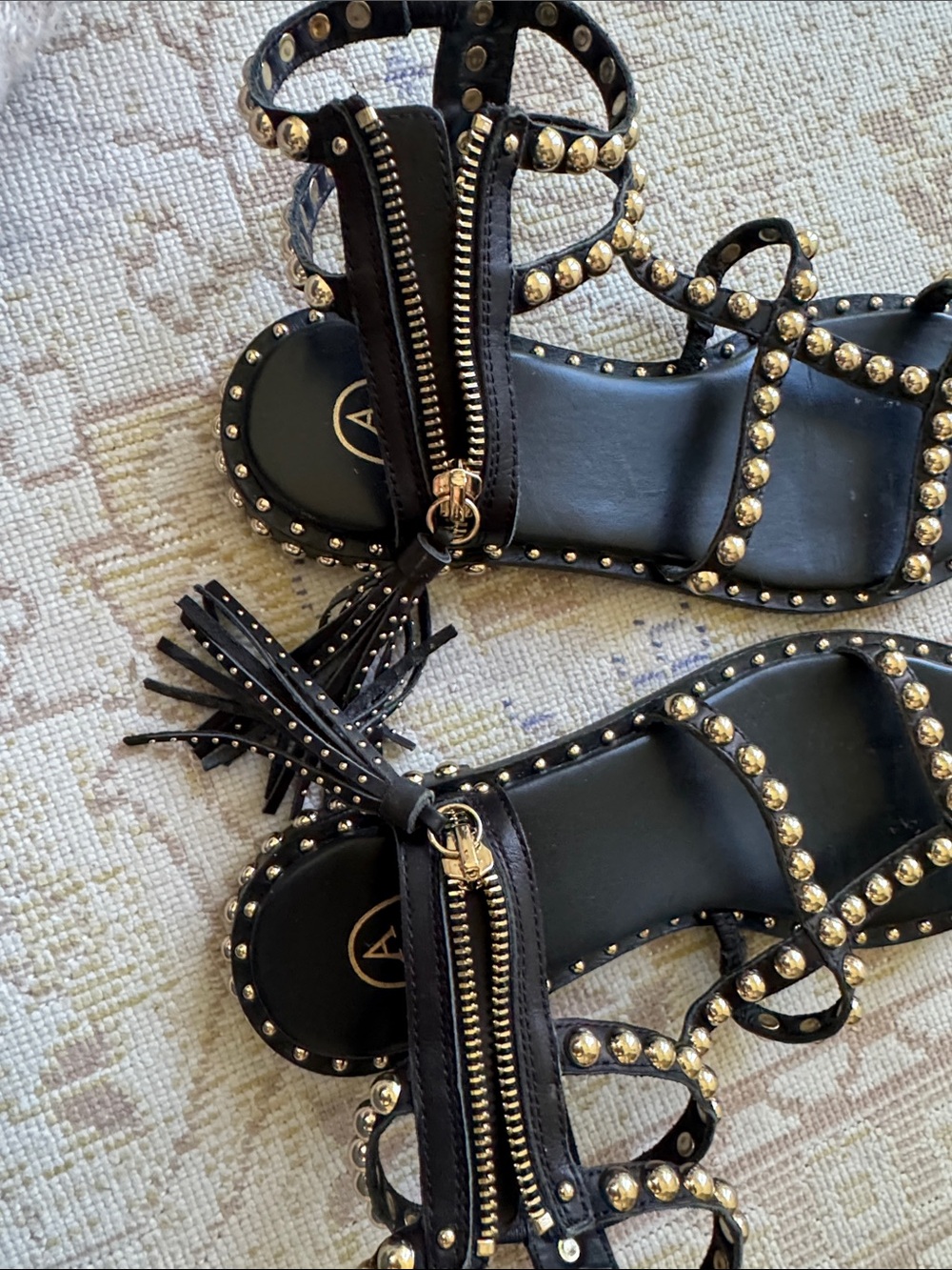 ASH PRECIOUS TEXTURE STUDDED FLAT SANDAL Side 38 - Picture 11 of 11